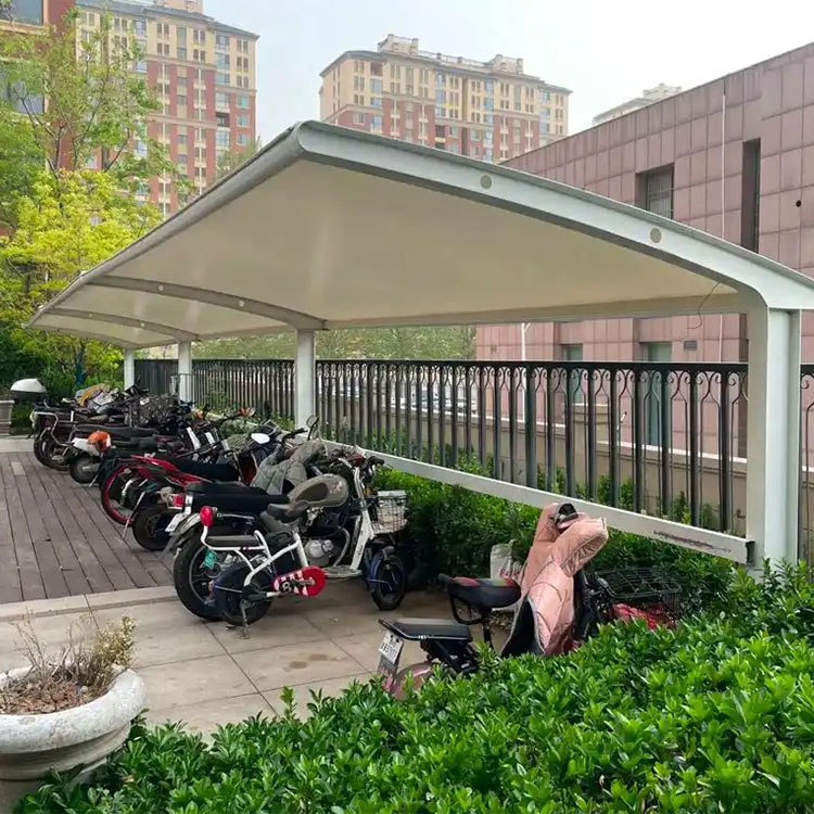 噶尔县膜结构电动车棚